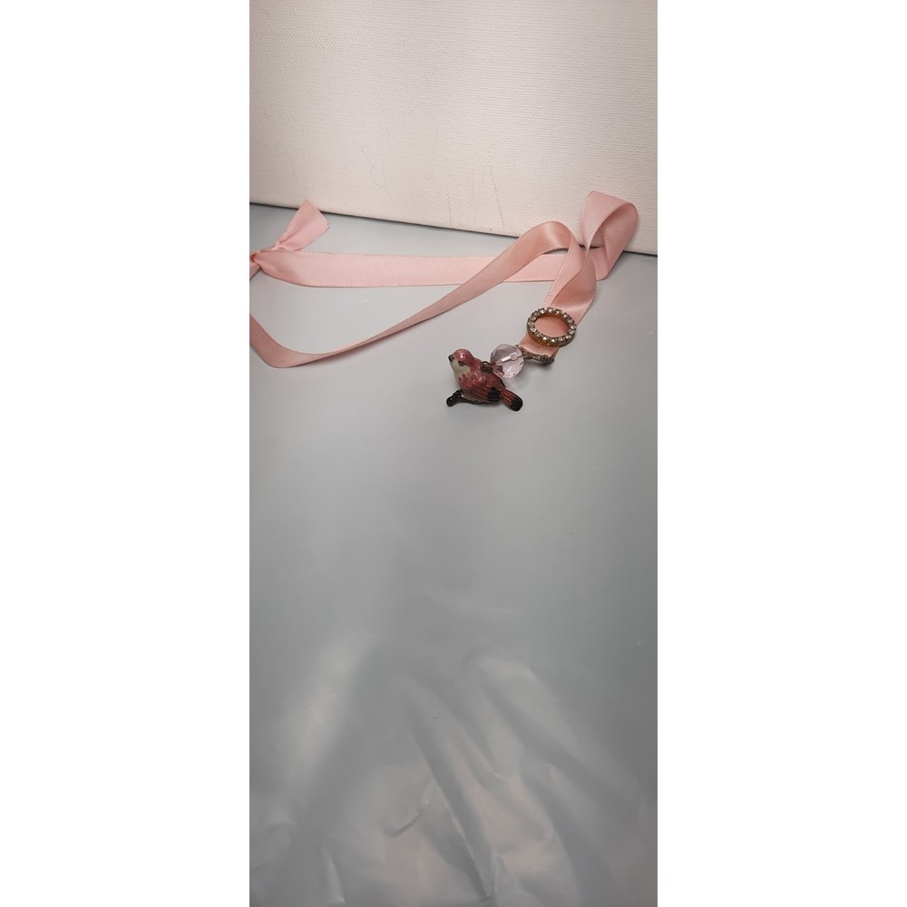 Nikky Design Bookmark Bird Rhinestone Pink - Picture 5 of 7